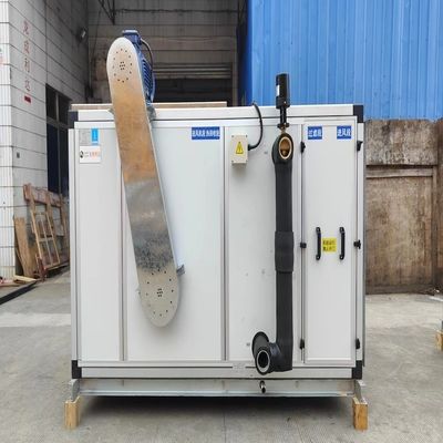 شور کم 1500CMH واحد بازیابی گرما آب خالص AHU تهویه مطبوع