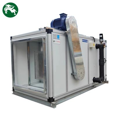 شور کم 1500CMH واحد بازیابی گرما آب خالص AHU تهویه مطبوع