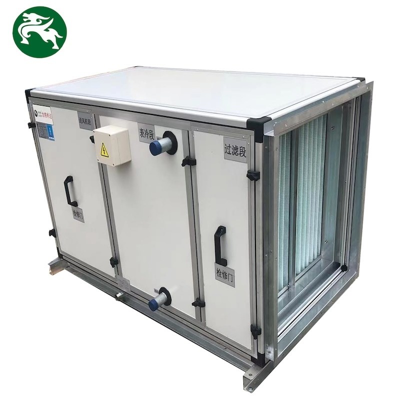 آب خنک شده هوای تازه AHU 1000-3000CMH واحد کنترل هوا طراحی سفارشی برای هتل ها