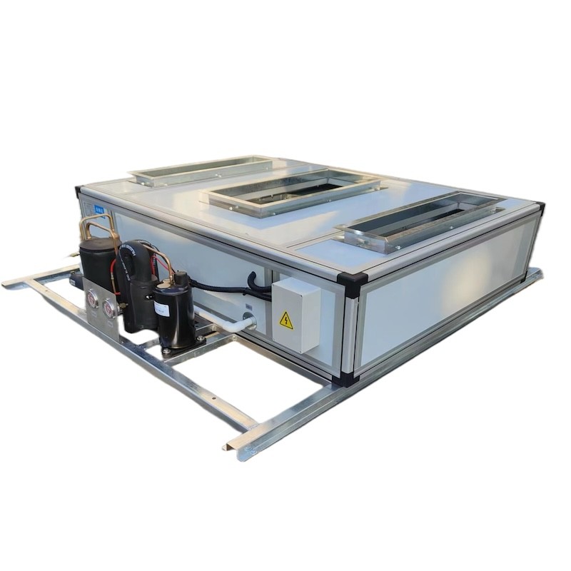 1-5HP سقف فوق العاده باریک آویزان آب خنک DX واحد کنترل هوا تصفیه هوا HVAC برای صنعتی
